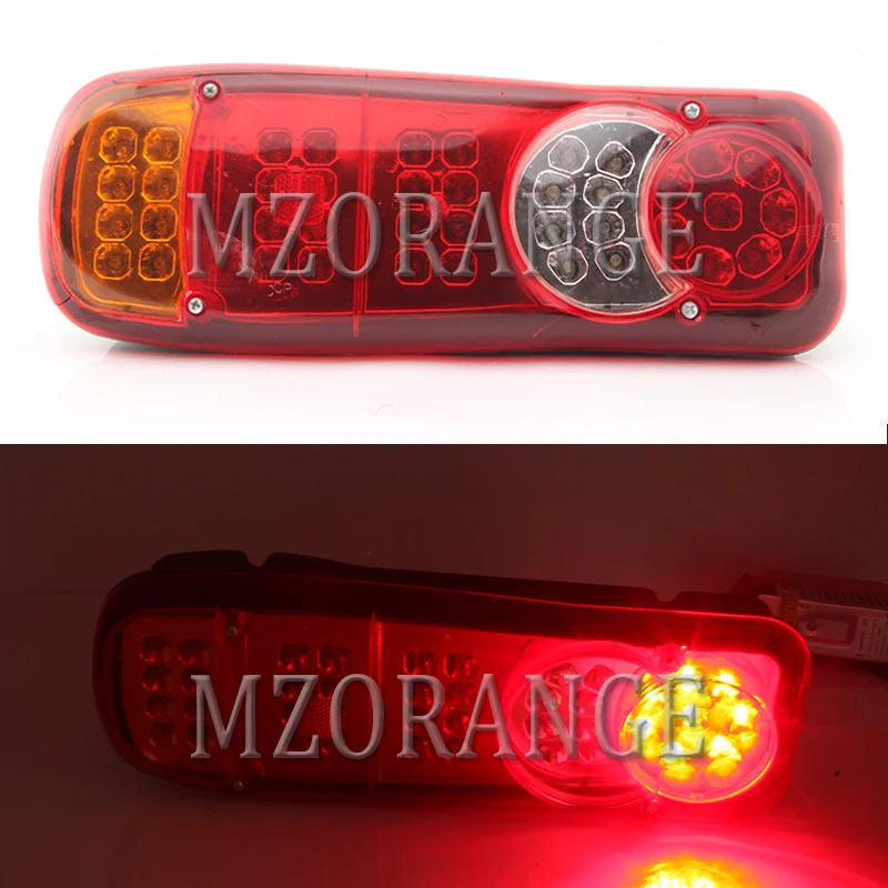 MZORANGE 1 pcs 12V Universal Rear LED Lights Car Truck Rear Tail Light Warning Lights Rear Lamp for Trailer Caravans UTE Campers