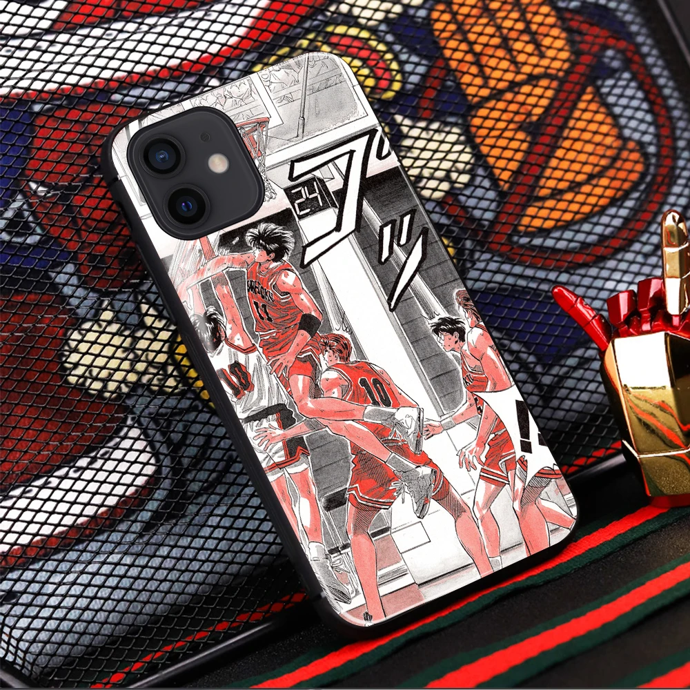 Чехол для телефона из закаленного стекла с мультипликационным аниме Slam Dunk для iPhone 12 13 mini 11 12 13 14 PRO MAX SE 2020 6 6s 7 8 14 Plus X XR XS