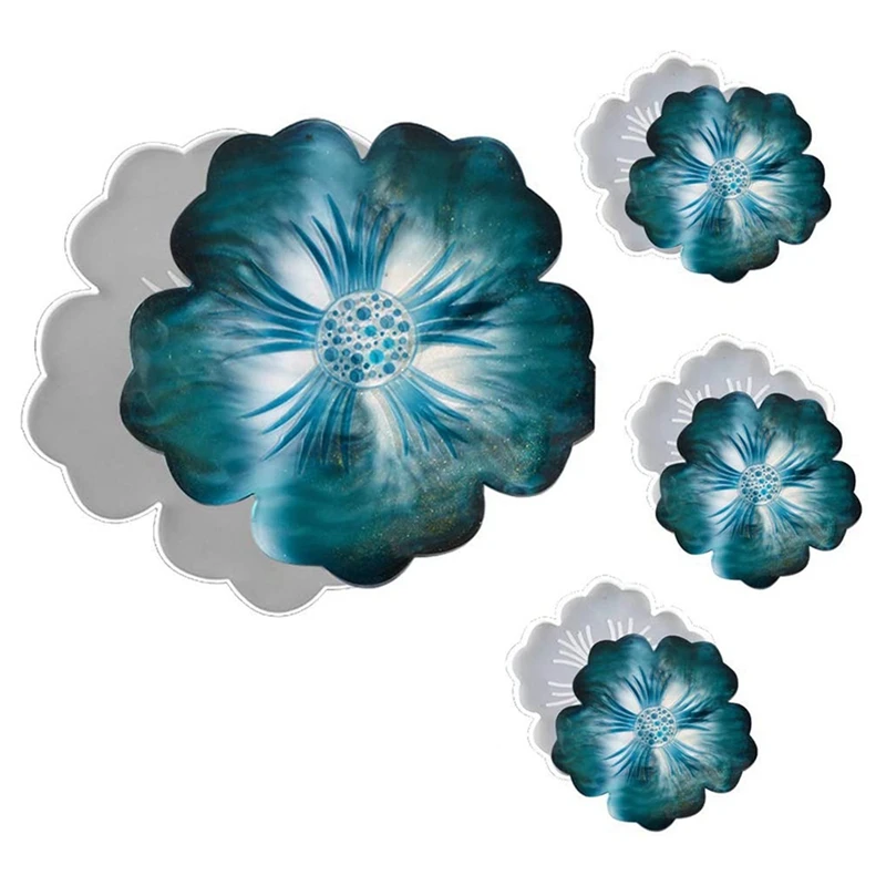 Large Silicone Flower Coaster Resin Casting Mold & Tray Molds Sets for 3 Tier Jewelry Holders | Дом и сад