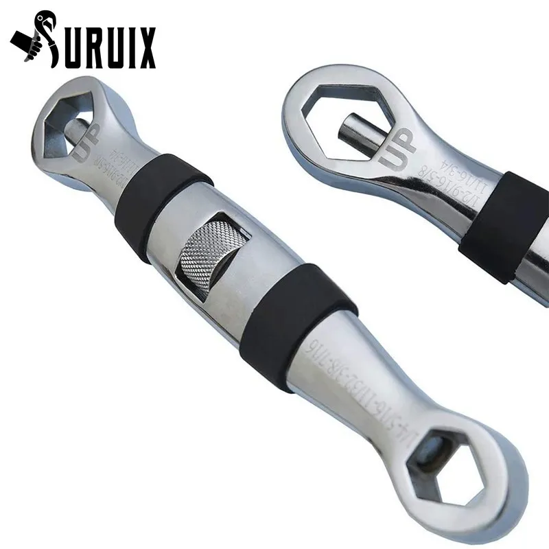 

23-IN-1 Adjustable Universal Wrench Multi Functional Flexible Type Pocket Wrench 7mm To 19mm DIY Professional Car Repair Tools
