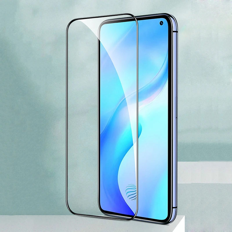 

Screen Protector For VIVO IQOO Neo 3 IQOO Z1 Z1X U1 U3 Tempered Glass For VIVO IQOO 3 IQOO 5 Full Cover Clear Glass Black Border