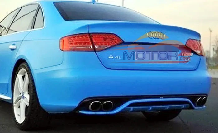 Неокрашенный стиль решетка задний диффузор для губ Подходит Audi A4 B8 не Sline Бампер