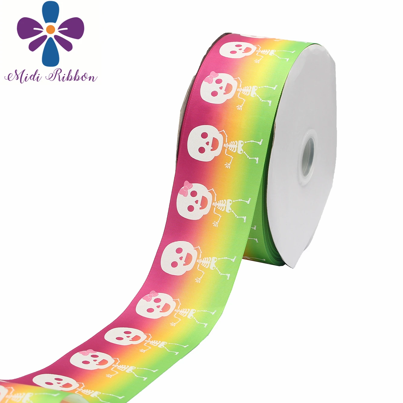 3 &quot75 мм белая чернильная печать светится в темноте Хэллоуин Череп цветное