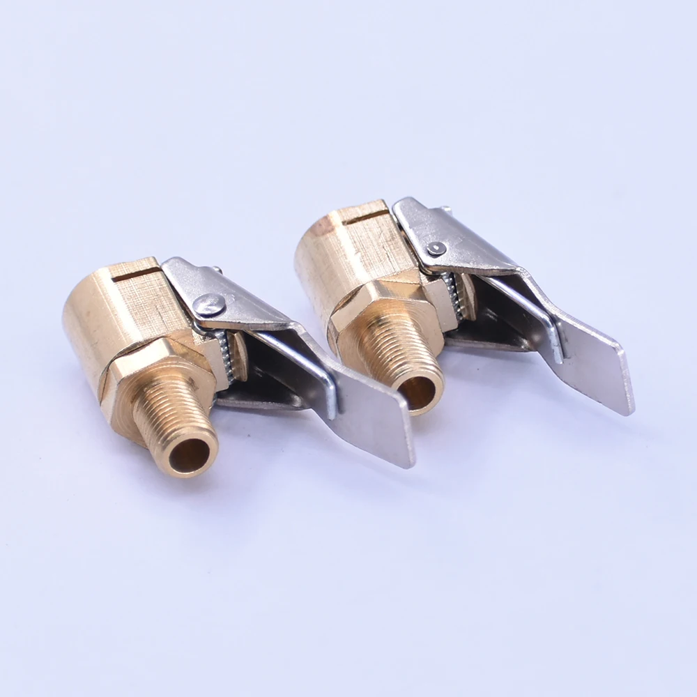 Автомобильный клапан надувания латунный 8 мм шин воздушный насос клапан зажим зажимной разъем адаптер авто запчасти Воздушный Клапан надувания