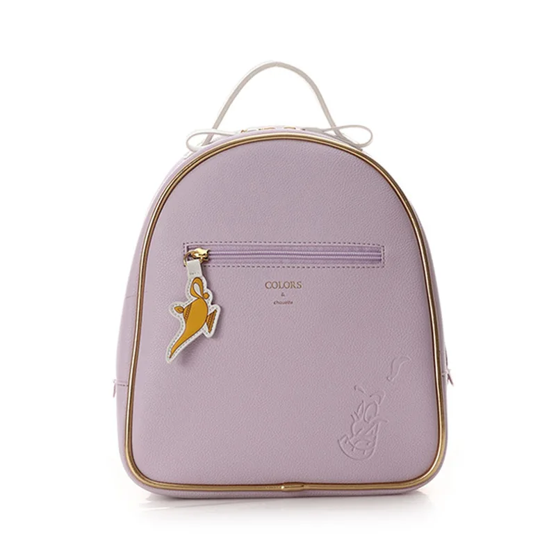 Pink Disney Aladdin женский рюкзак из искусственной кожи на молнии высокого качества для девочек, походный рюкзак студенческий рюкзак для путешествий - Цвет: Pink