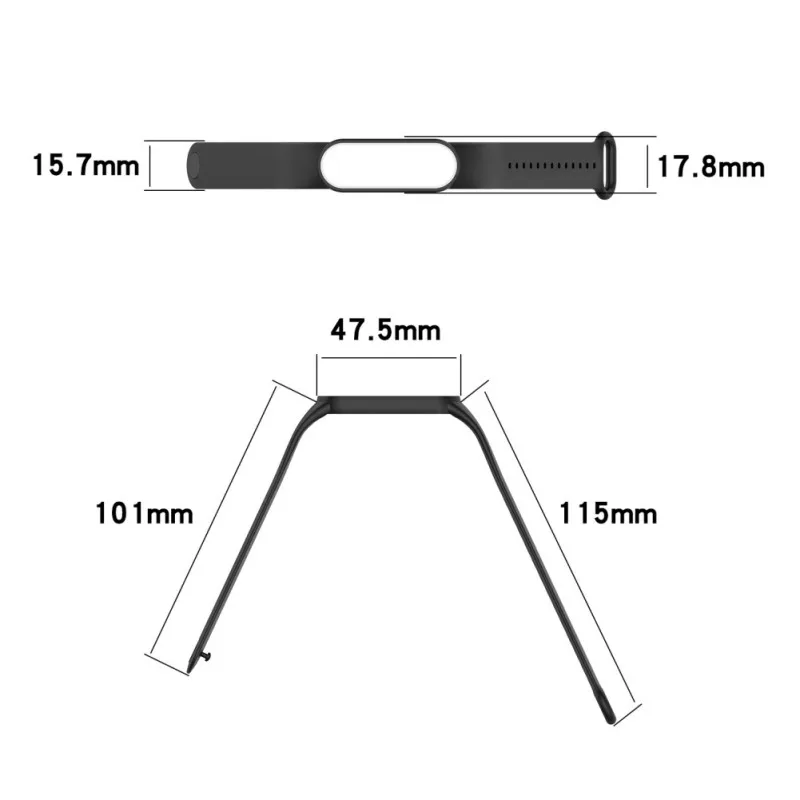 

Smart Bracelet Strap Replacements For Xiaomi Mi Band 5 Straps Bracelet Watch Accessories Replacement Silicone Strap Wristband