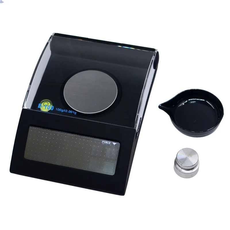 High precision touch screen balance electronic scale with level gold jewelry scale medicine scale 100g / 0.001g