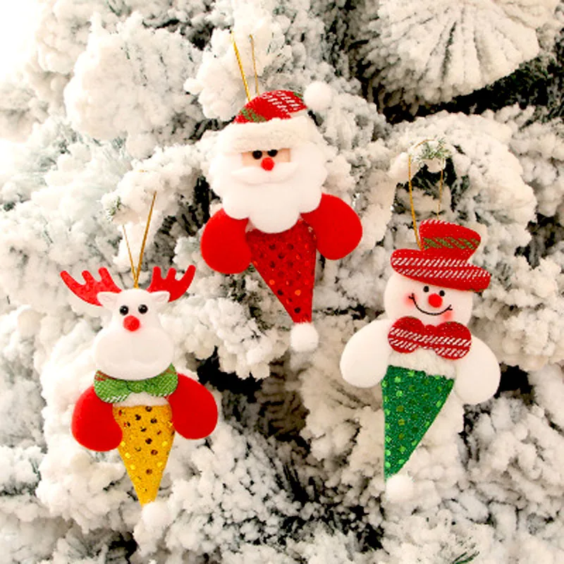 1 шт маленькая кукла ткань Рождественская елка кулон фестиваль вечерние