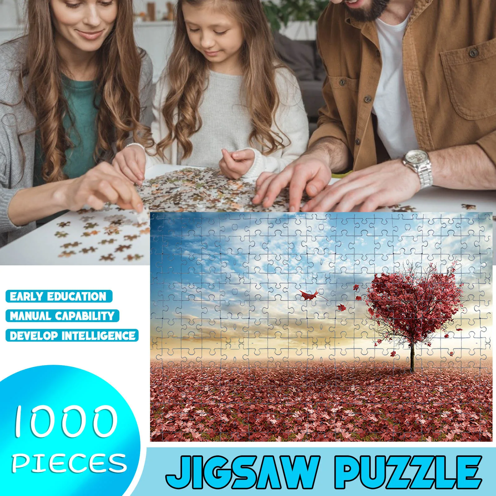 

Adults Puzzles 1000 Piece Landscape Puzzle Game Interesting Toys 29.5x19.6 Inch Kids Educational Toy Set Iq Developing Toys
