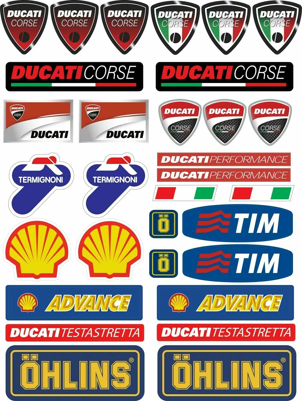 

Hot Sell Fashion Instagram Set A4 Sheet Suitable for HRC Stickers Repsol Motorcycle Decals Fireblade CBR Adesivi