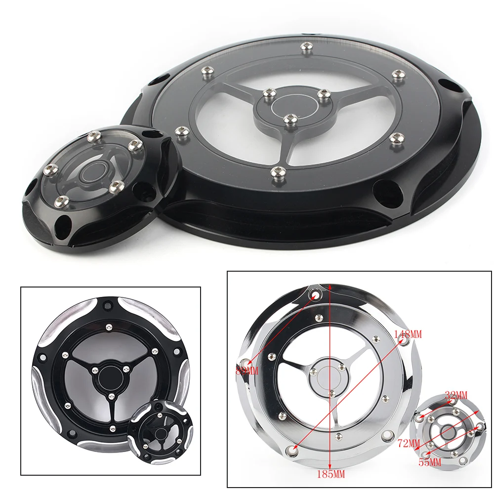 

Black Chrome Motorcycle Accessories RSD Derby Timing Timer Cover For Harley Road King Electra Glide Softail FXS FXDL FXDC FLHRS