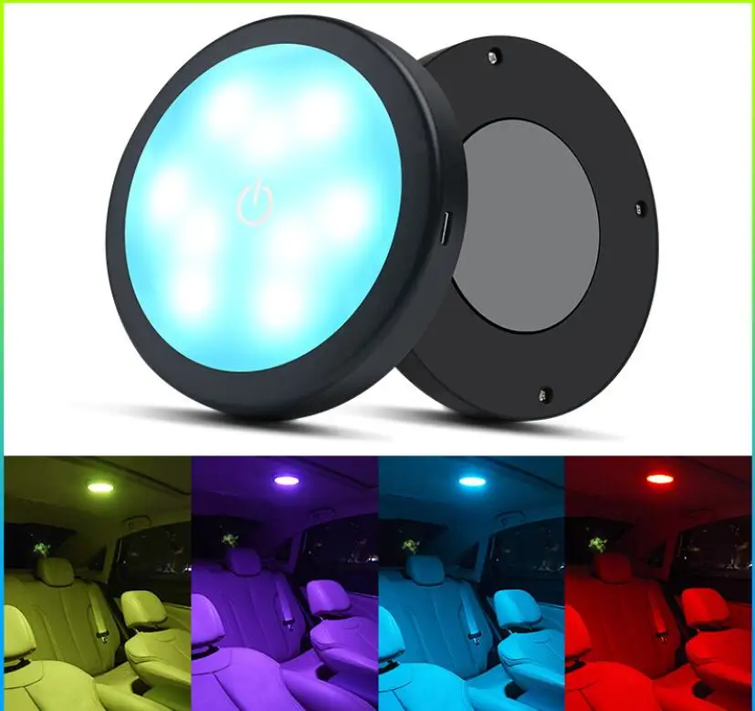 Автомобильный Интерьер лампа для чтения перезаряжаемая Магнитная Светодиодная