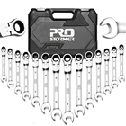 Набор ключей PROSTORMER, универсальный гаечный ключ с трещоткой, набор ключей гаечных дюйма, 14 шт.