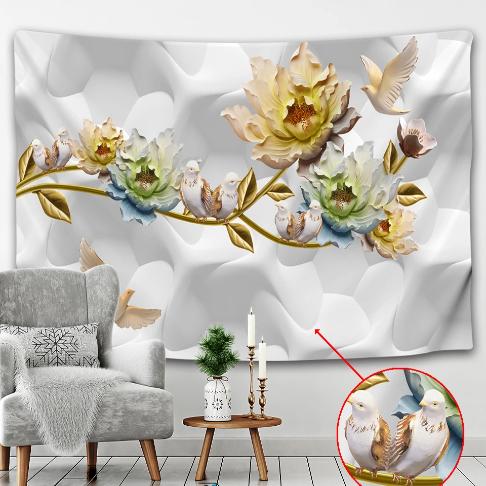 Новинка 2020 модный современный гобелен в стиле Фэнтези с мандалой комнатный