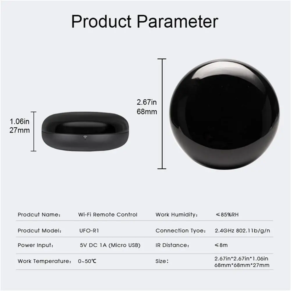 

Practical Multi-compatibility Automation Home Smart Wireless Sensor WIFI+IR Intelligent Remote Controller Fine Workmanship