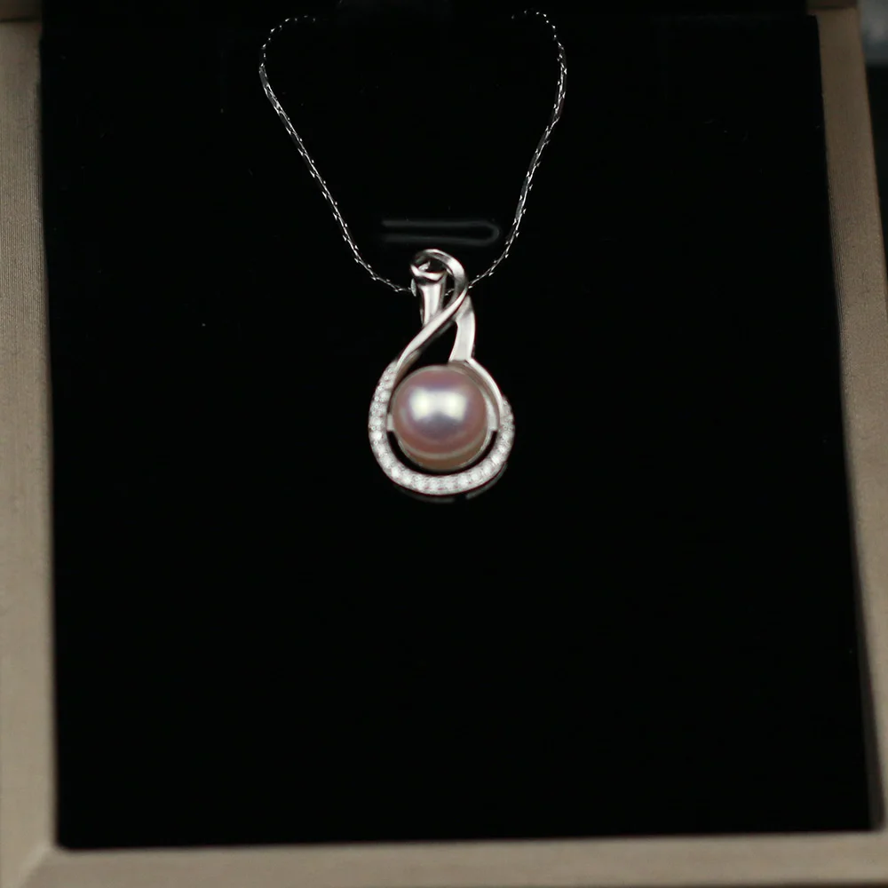 

MADALENA SARARA пресноводный жемчуг ожерелье с подвеской простое Красивое Жемчужное серебро цепочка женское ожерелье MD-00251