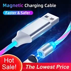 Магнитный зарядный кабель, Micro USB, USB type C, iOS USB