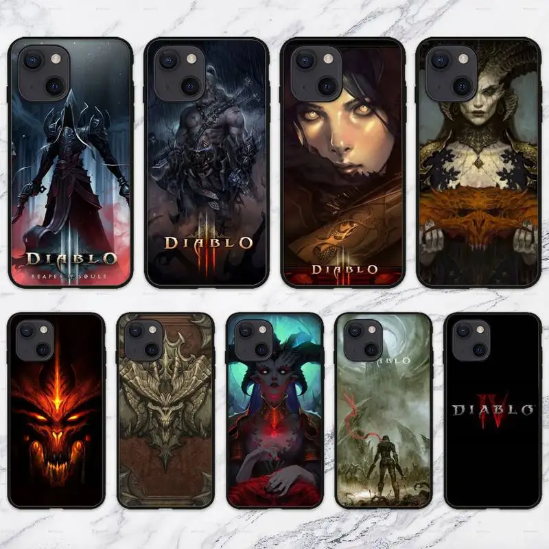 

ZORORONG Diablo 4 Phone Case For iPhone 11 12 Mini 13 Pro XS Max X 8 7 6s Plus 5 SE XR Shell