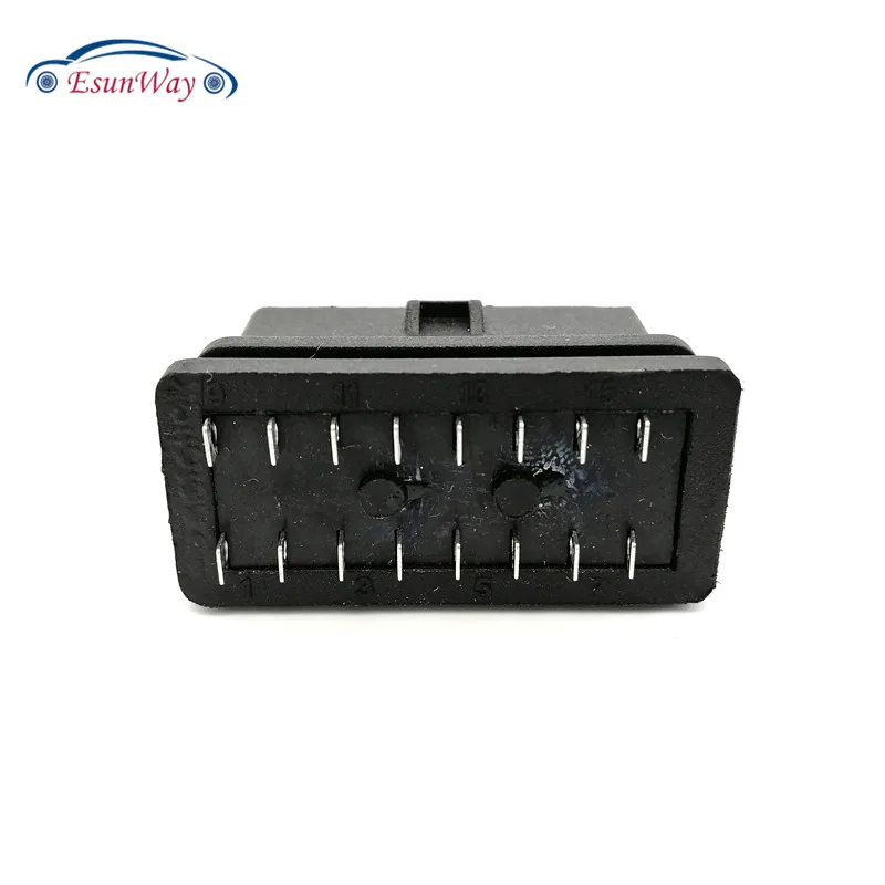 Универсальный Переходник OBD J1962F OBD2 OBDII 16 контактный разъем 2 удлинитель адаптер DIY