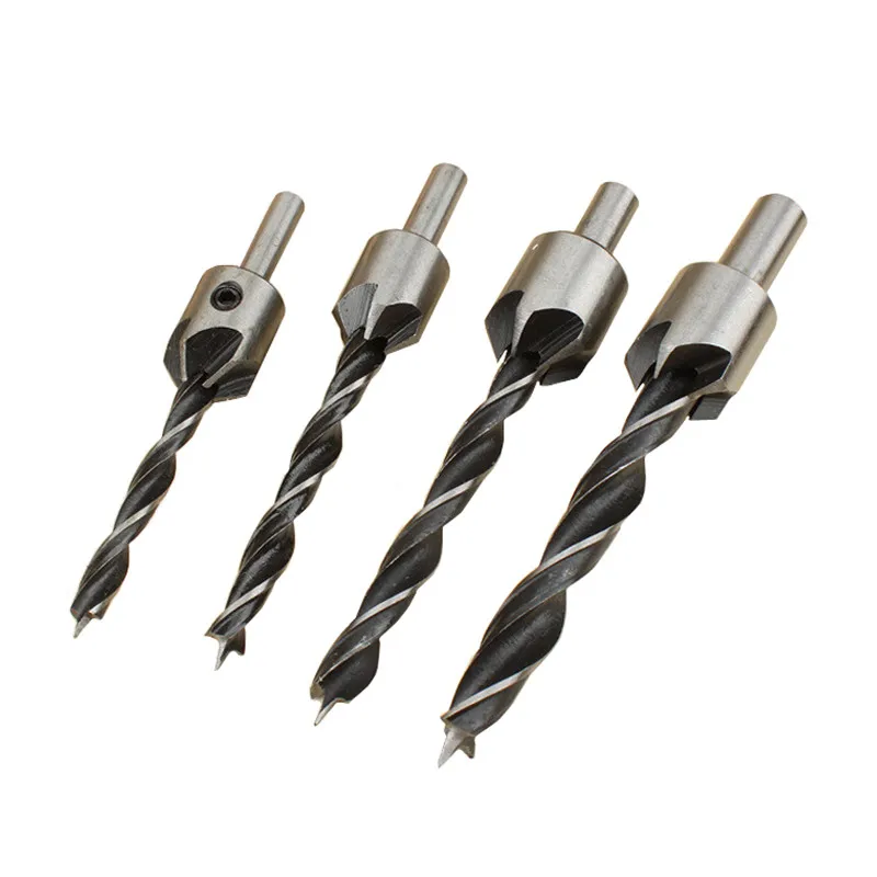 

Woodworking drill 7pcs high carbon steel 5-blade counterbore drill set woodworking chamfer milling woodworking reamer