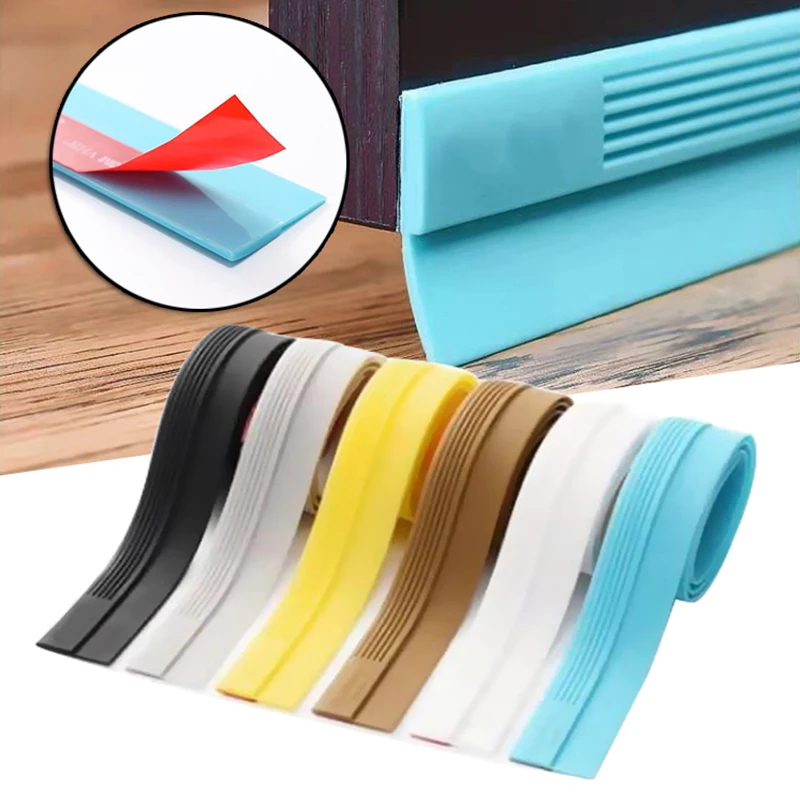

Door Bottom Seal Strip Tape Sealing Sticker Adhesive Anti-collision Windproof Dust Proof Weatherproof Soundproof Espuma Acústica