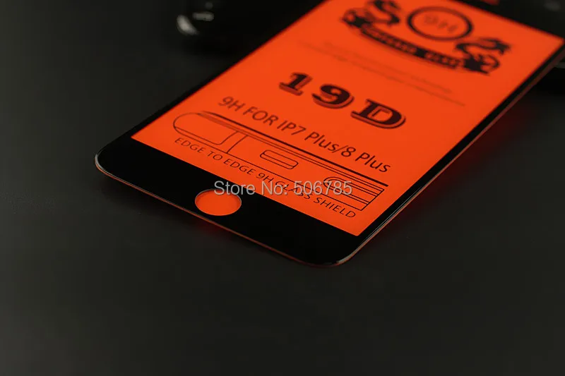 200 шт/партия для iPhone 8 7 plus 6s 6 19D закаленное стекло XS Max XR X защитная пленка экрана с