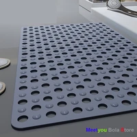 hotel bathroom non slip mat solid color foot pad waterproof and anti falling household floor mats safe for children old people