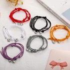 Браслеты с подвесками в виде горного моря, простые регулируемые магнитные ювелирные украшения дружбы для пар, 1 пара