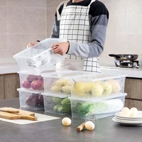 1pc large kitchen food storage containers fruit vegetables container food storage box grain cereal case refrigerator organizer