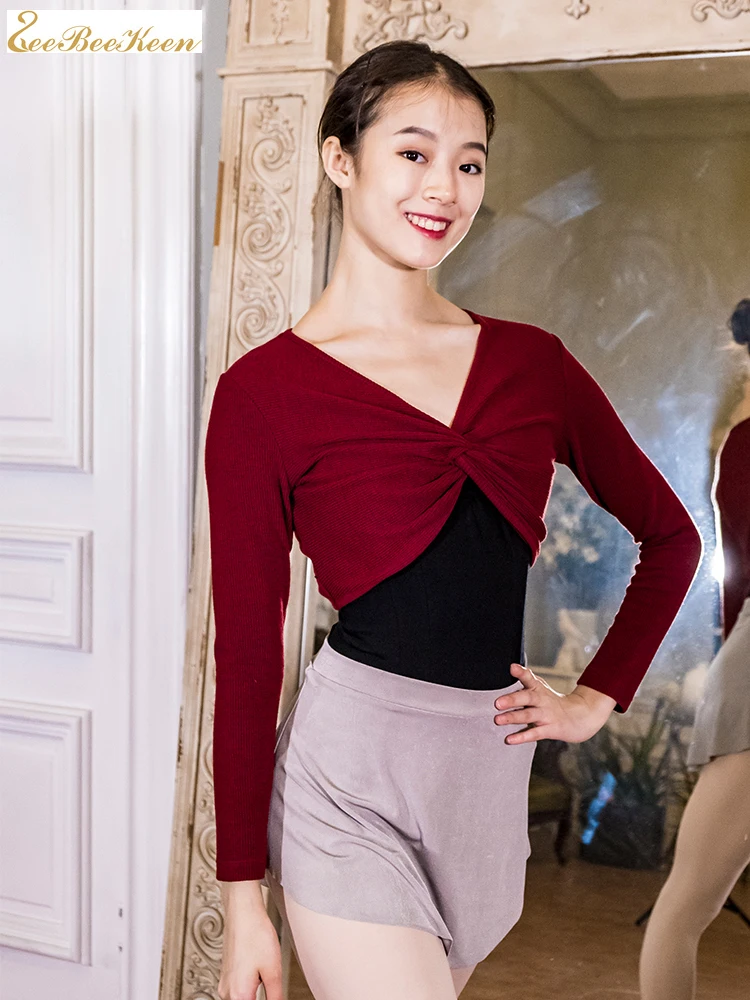 Теплое хлопковое пальто для взрослых танцующих, осенне-зимнее, балетное, йога верхняя одежда для женщин.