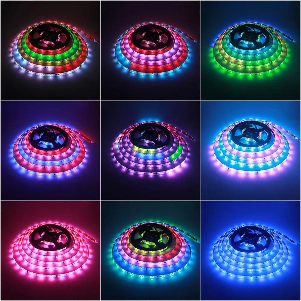 WS2811 LED Strip RGB Addressable Rope Light 12V 5m 150 LEDs Dream Color Programmable Digital Pixel Lights JK | Освещение