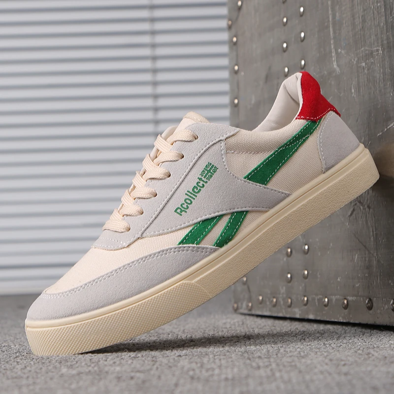 Men Shoes Canvas Casual Fashion Sneakers Spring/Autumn 2019 New Breathable Lace-up Low-up Mixed Colors Mens High Quality | Обувь