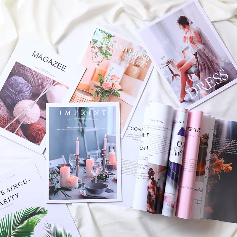 

INS Photography Props English Magazine DIY Background Decoration Photo Studio Backdrops Accessories Ornaments Fake BOOK