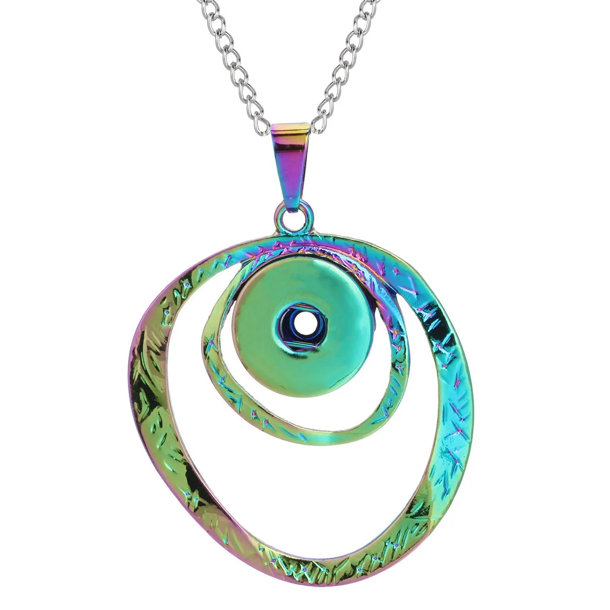 Ожерелье с защелкой ювелирные изделия цветное яркое металлическое ожерелье