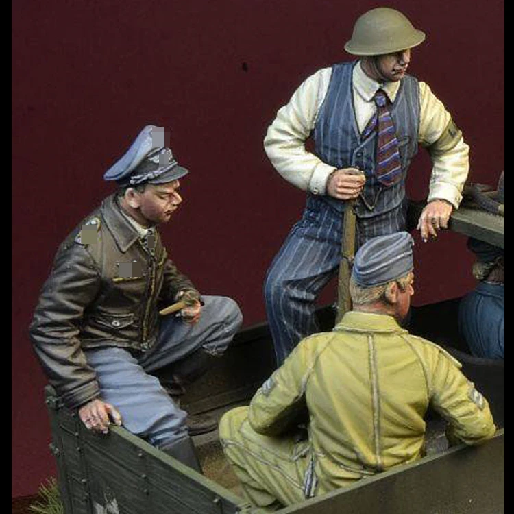 Я ее застрелил! Битва Великобритании в 1/35 году модель солдата из смолы GK военная