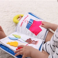 baby cloth book practice hand early learning educational quiet books soft cute washable unfolding parent child interaction book