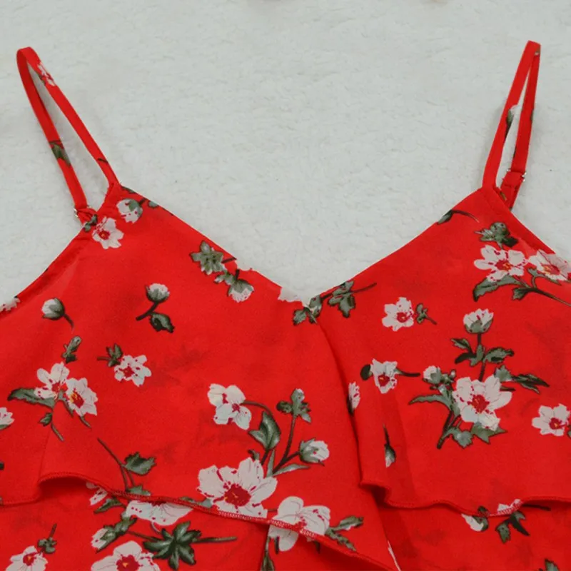 

New Summer Women Blouses Sexy Suspender Floral Print Short Blouse Backless Beach Style Women Tops 2021 P1