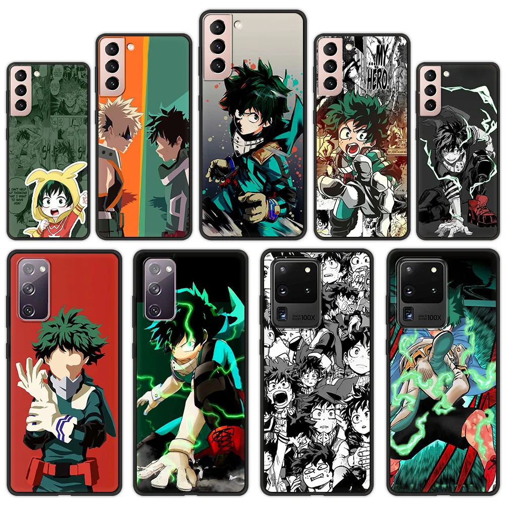 

My Hero Academia Fundas Phone Case For Samsung S20 FE S21 Note 20 10 Ulrta Cover Soft For Samsung S10 S10E S9 Plus Shell Coque