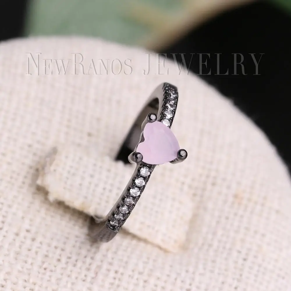 Newranos обручальные кольца для женщин любовь сердце кубический циркон ювелирные