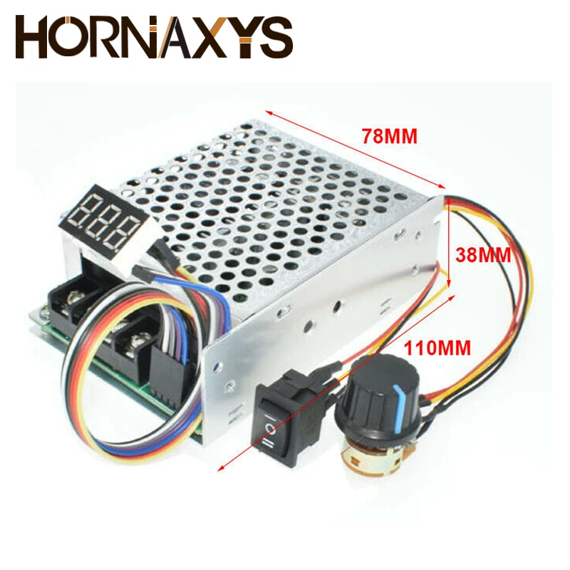 PWM Motor Speed Controller DC 10-55V 60A CW CCW Reversible Switch Digital Display 12 V | Обустройство дома