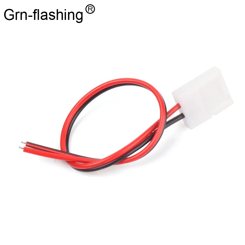 5 шт./лот 8 мм 2pin Светодиодная лента разъем для платы PCB провод 3014/3528/2835/5630 SMD