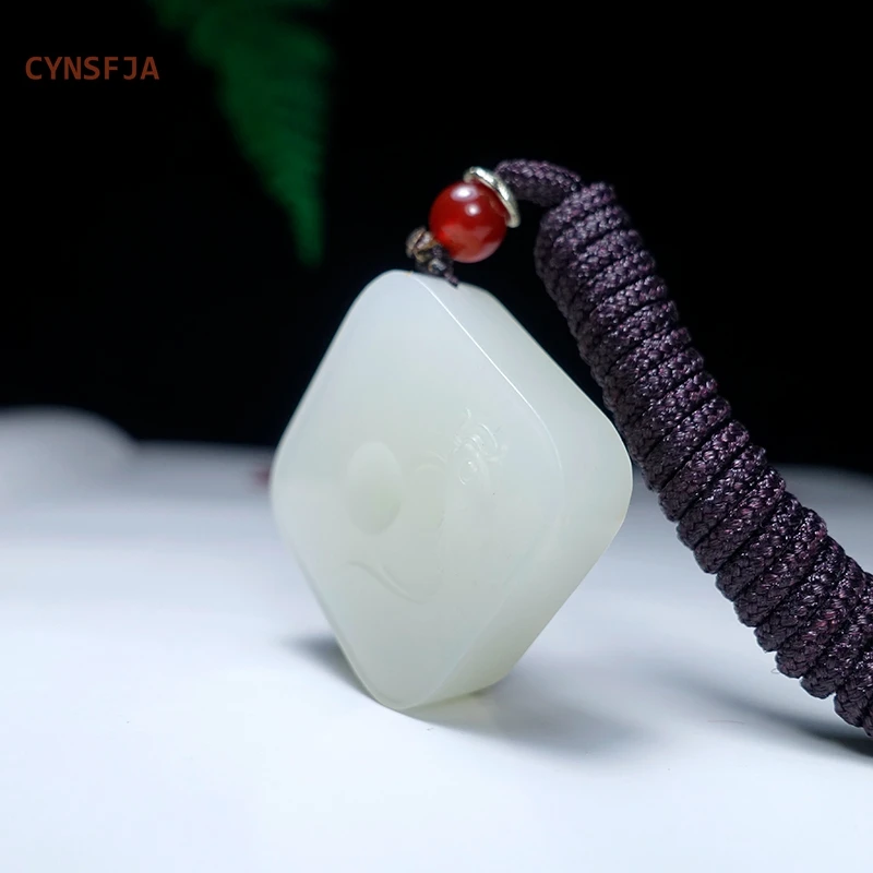 CYNSFJA New Rare Real Certified Natural Hetian Jade Nephrite Lucky Amulet Wealthy Fish Pendant High Quality Best Birthday Gifts | Украшения