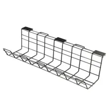 1Pc Under Desk Cable Management Rack Compact Cable Organizer Storage Rack for Dormitory