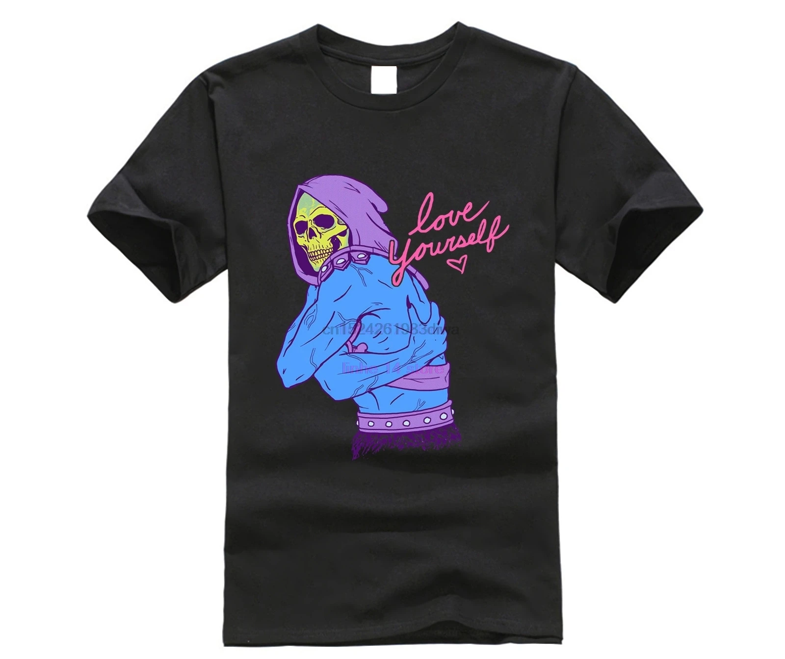 Love Yourself футболка с коротким рукавом Хлопок Новая мужская Футболка размер S