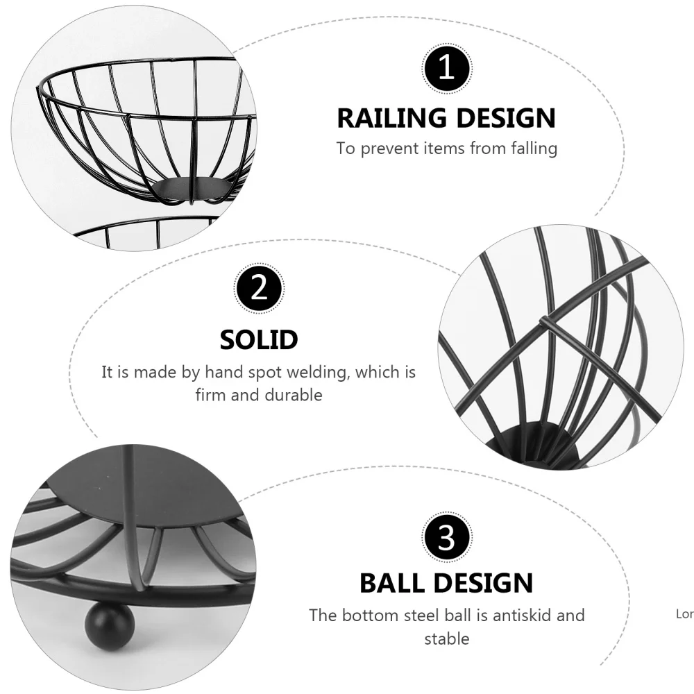 

1Pc Iron Art Organizer Creative Sundry Container Household Storage Basket