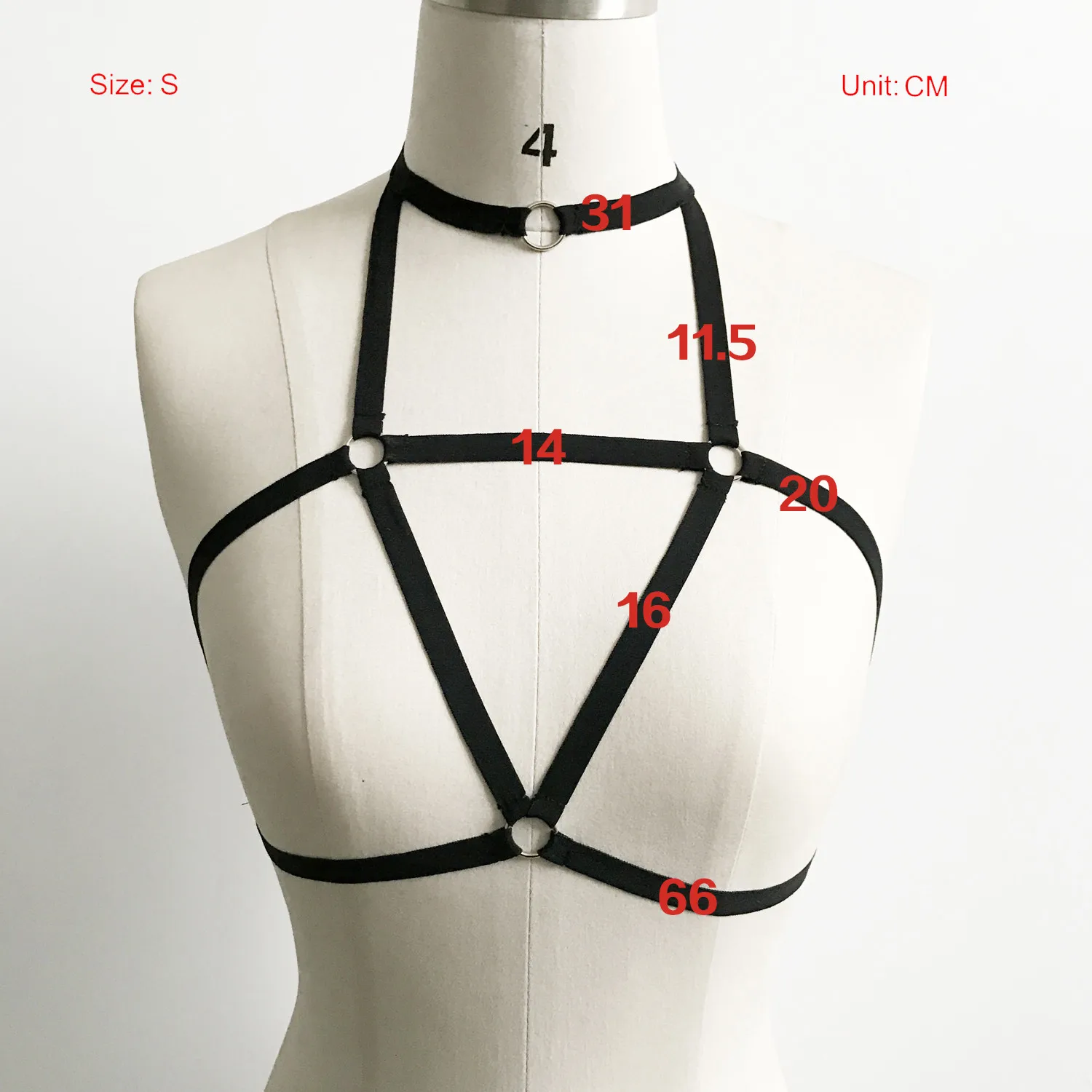 

Sexy Women Harness Bra Elastic Fetish Chest Bondage Cage Bra Strappy Hollow Out Bra Bustier Roupa Interior Sous Vetement Femme
