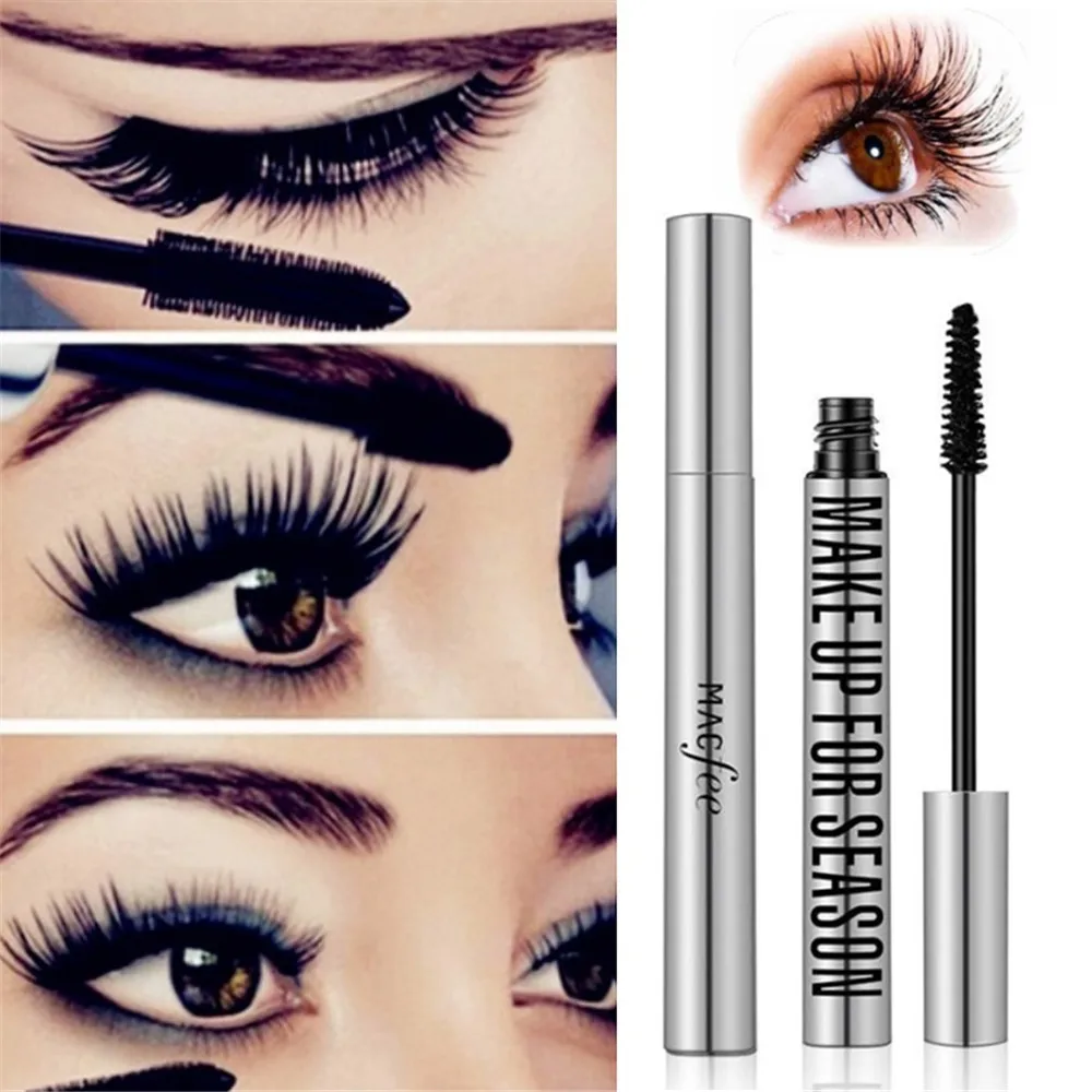 

4D Silk Fibre Mascara Eyelash Waterproof Extension Volume Long Lasting Makeup Black Thick Lengthening Eye Paste Cosmetics TSLM1