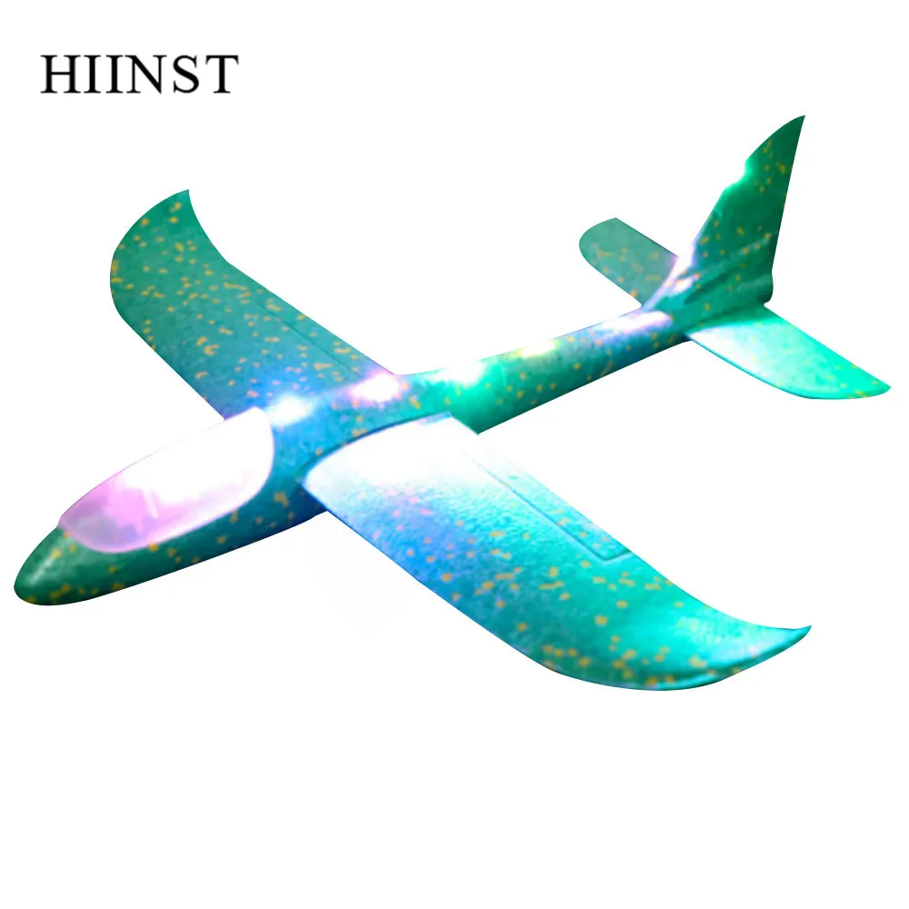 HIINST игрушки для детей пенопластовый планер инерционный светодиодный самолет