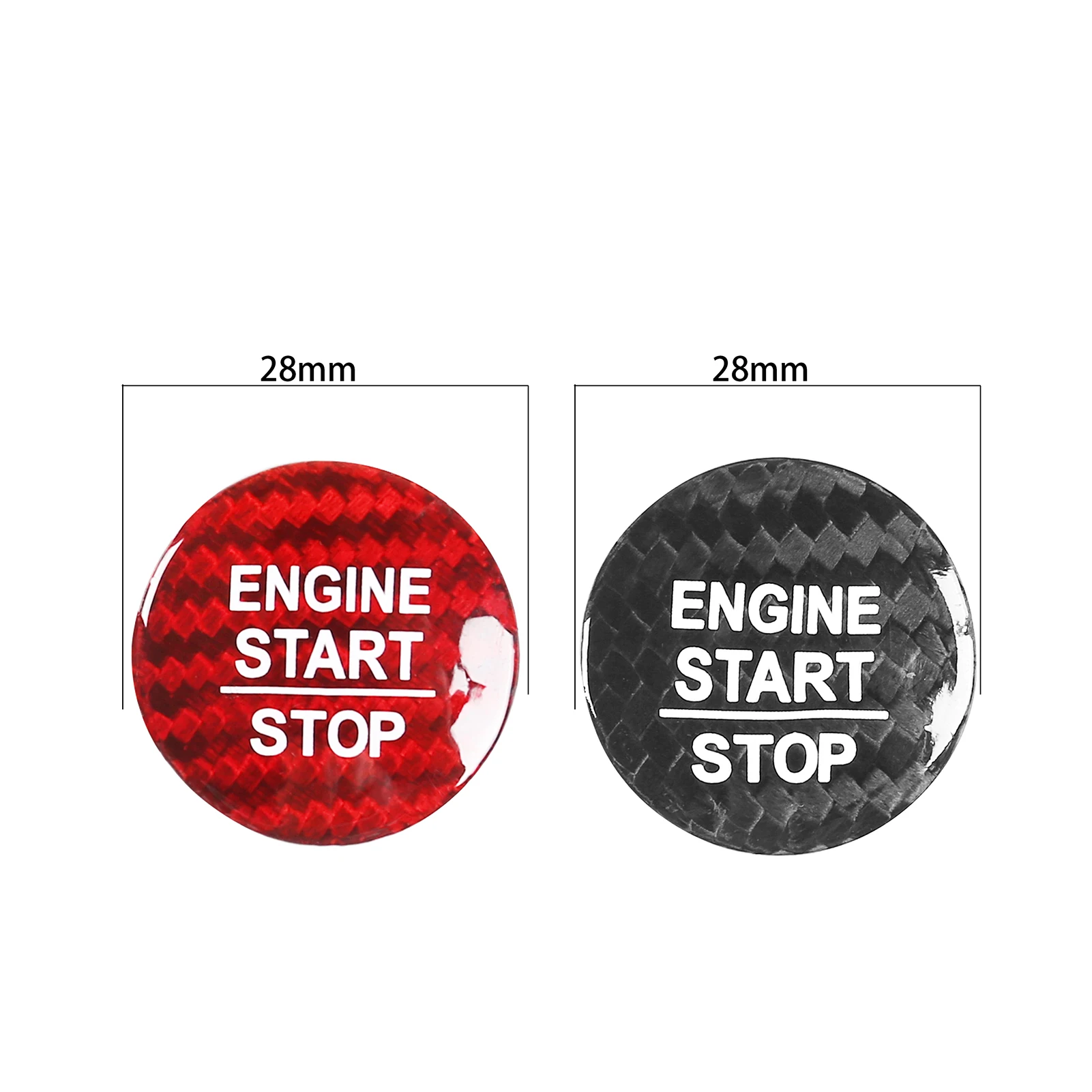

Fashion Car Engine Start Stop Button Key Decor Ring Trim Cap Switch Kit Sticker Decor for GK5 Honda Accord Civic CR-V Odyssey