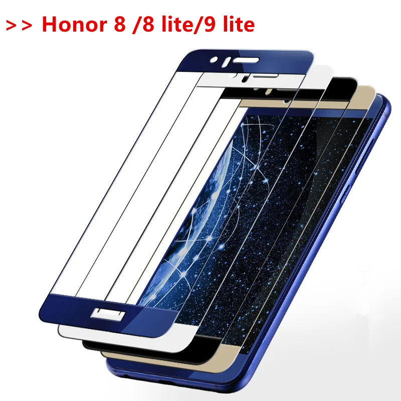 Закаленное стекло для Huawei Honor 9 honor 8 lite Защитное экрана легкая Защитная пленка